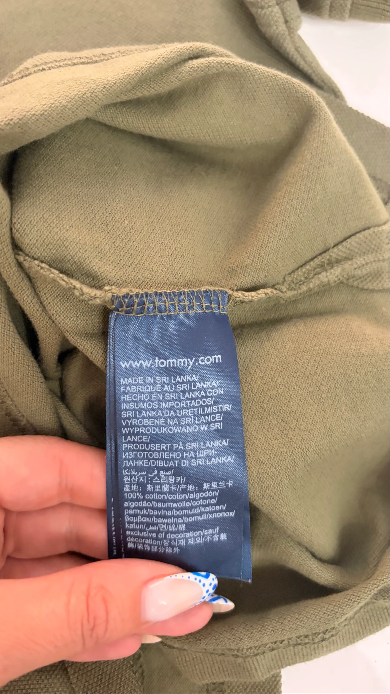 Polo Tommy Hilfiger homem cáqui verde oliva tamanho P - Logo bordado - Muito bom estado – photo 4